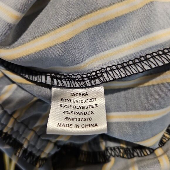 Tacera Striped Jumpsuit sz L - Picture 6 of 7